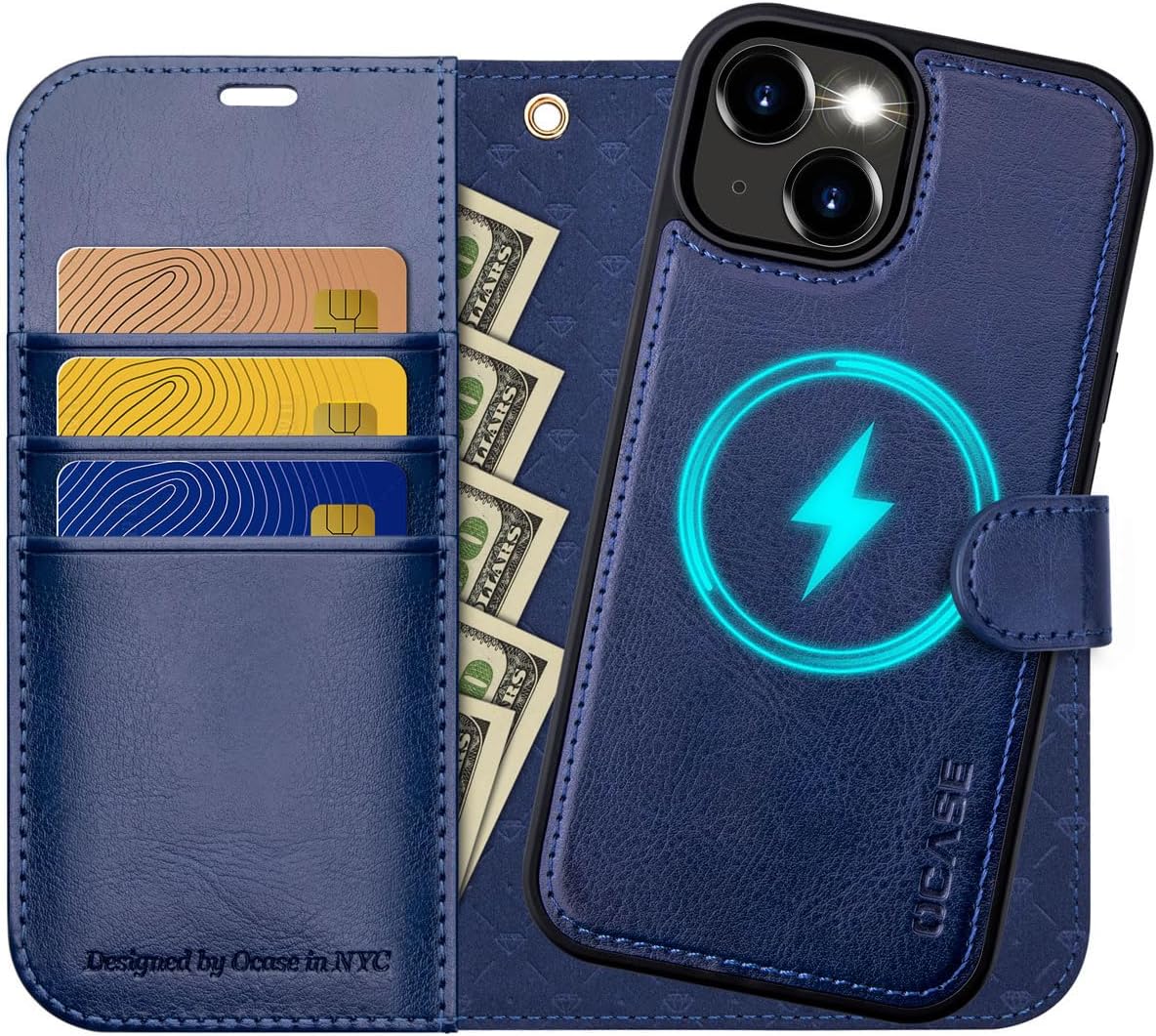 iPhone 14 Plus Wallet 2 in 1 Magnetic Case